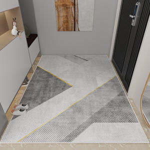 Alfombra Abstracta Jinrui, Rectangular, Moderna, Antideslizante, de Felpa, Lavable a Máquina, Limpieza Localizada, Otoño 2024 - Product Image 2