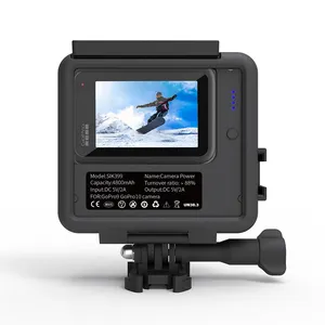 Gopros hero 9 10 alimentation latérale, batterie à durée de vie prolongée pour Go pro Heros 9 10 accessoires