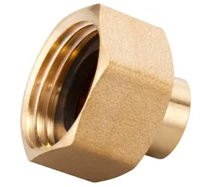 Brass Threaded Hose Connector 1/4" NPT To 3/4 Inch Female GHT Garden Hose Pipe Fitting