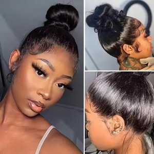 Glueless 360 đầy đủ ren tóc giả trong làn sóng tự nhiên sâu phong cách xoăn được làm từ tóc Việt Nam với HD ren phía trước màu sắc tự nhiên - Product Image 5