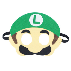 Accesorios para Fiestas de Halloween, Antifaces de Super Mario para Niños, Antifaces de Fieltro, Máscara de <span class=keywords><strong>Luigi</strong></span> - Product Image 6