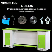 Tour à métaux universel horizontal robuste NUMOBAMS NU6136, tour à métaux manuel pour l'usinage des métaux en atelier