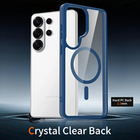 Coque de téléphone transparente pour Samsung Galaxy S26 Ultra, coque magnétique transparente au design moderne pour Samsung S25 Ultra S24 Plus