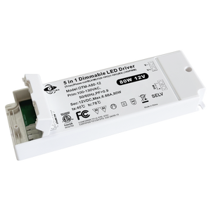 ETL DC12V Triac Dimmable LED Driver 0-10V 1-10V 5 en 1 Tension Constante 80W LED Driver pour Éclairage - Product Image 4