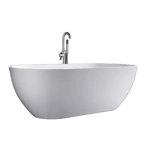Baignoires autoportantes en acrylique <span class=keywords><strong>à</strong></span> <span class=keywords><strong>fond</strong></span> <span class=keywords><strong>plat</strong></span> de style moderne avec drain central et baignoires <span class=keywords><strong>à</strong></span> remous - Product Image 1