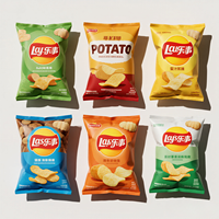 Pochette debout à impression personnalisée emballage conception de chips de pomme de terre sac d'emballage en plastique alimentaire chips de banane