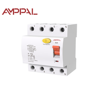 Interruptor Diferencial AMPPAL F360 RCCB Tipo 2P 240V 6KA 16A-100A Protección IP20 Curva B