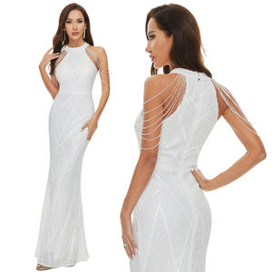 2024 toptan abiye kolsuz çin dekorasyon parti balo elbise kadınlar için - Product Image 5