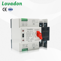 Commutateur de transfert automatique de Type PC d'usine directe 2P AC 220V 63A/100A onduleur commutateur ATS à double puissance