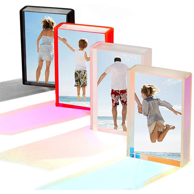 Tabletop Display Translucent Acrylic Picture Frame Instax Mini Photo Frames Polaroid Frame for Photos