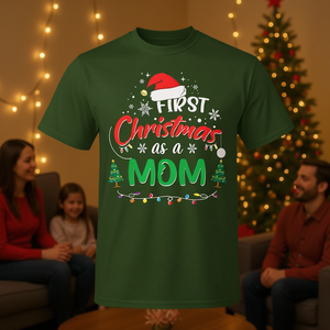 T-shirt pour la première Noël en tant que maman, chemise de vacances assortie pour toute la famille - Product Image 3