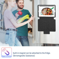 Coque en cuir PU pour iPad de 10.2 pouces, 7e et 8e, support réglable, porte-crayon robuste avec fente pour carte, étui à rabat magnétique