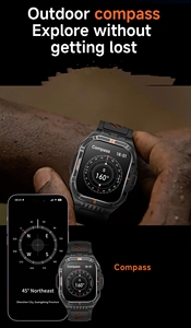 OEM Tendance HT38 IP68 Étanche Smartwatch AI Assistant Vocal Boussole Sommeil Surveillance du Cycle <span class=keywords><strong>Physiologique</strong></span> Montre Intelligente - Product Image 5