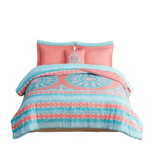 2023 bán buôn Comforter bộ đồ giường đầy màu sắc sang trọng beddings Comforter Duvet cover và trải giường