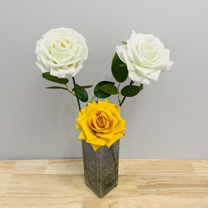 Rosas Artificiales de Terciopelo, Rosa Individual Grande, Decoración para el Hogar y Bodas, Venta Directa de Fábrica Exclusiva Transfronteriza - Product Image 2