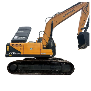 Excavadora hidráulica de cadenas Hyundai 220LC-9S usada, 22 toneladas, original de Corea, completamente probada, para construcción de terraplenes. - Product Image 1