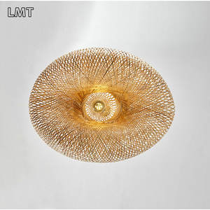 Grande Lampada a Sospensione <span class=keywords><strong>in</strong></span> <span class=keywords><strong>Bambù</strong></span> Naturale, <span class=keywords><strong>Lampadario</strong></span> Decorativo Nordico Moderno per Hotel e Ristoranti - Product Image 3
