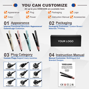 Fer plat en céramique titane personnalisé OEM fer à lisser ionique professionnel et boucleur pour salon à domicile - Product Image 3