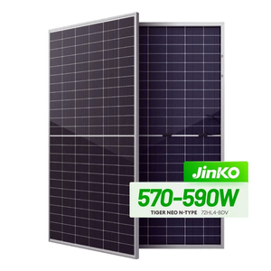 เทคโนโลยีล่าสุด <span class=keywords><strong>Jinko</strong></span> แผงเซลล์แสงอาทิตย์แบบสองหน้า Tiger Neo 585 วัตต์ JKM585N-72HL4-BDV แผงเซลล์แสงอาทิตย์แบบกระจกคู่ - Product Image 1