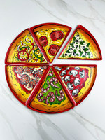 Assiette à pizza tendance, plateau à pizza triangulaire surdimensionné créatif pour restaurant à thème, réutilisable, durable, incassable