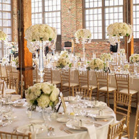 Accessoires de mariage de style européen, support à fleurs de style trompette, centre de table pour hôtel, maison, salle de banquet, décoration de table