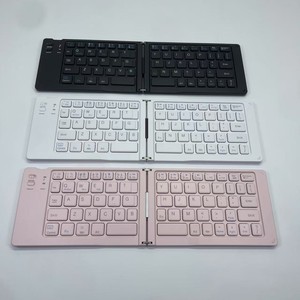Wireless for <strong>Bluetooth</strong> Dual-Fold Mini <strong>Keyboard</strong> Portable Compact <strong>3</strong>-<strong>System</strong> Universal for Tablets Phones Laptops Scissor Operation - Product Image 1