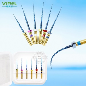 Vimel Dental Nickel Titanium Root Canal Files 19mm 21mm 25mm 31mm Thermal Activation <b>Reamer</b> For Oral Cleaning - Product Image 1