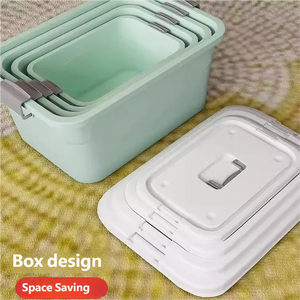 Cajas y Contenedores de Almacenamiento de Plástico PP Resistentes a la Humedad, con Tapas, para Ropa, <span class=keywords><strong>Juguetes</strong></span>, Artículos Diversos y de Uso Diario - Product Image 2
