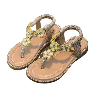 Summer 2024 Kids Girls Sandals Outdoor Beach Children roman Flat Sandals Toddler Baby Soft Casual School Girl Shoes