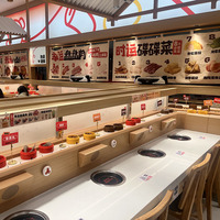 Machine à sushi avec croissants Système de convoyeur à bande automatique kaiten classique