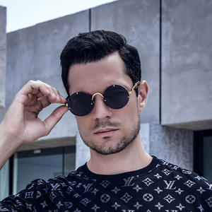 Gafas de sol retro con montura redonda pequeña para mujer, montura metálica, protección UV400, clase 2, gafas de sol a la moda para conducir - Product Image 3