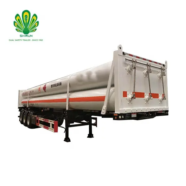 Transport de Gaz naturel GPL/GNC/LN2/LO2/Lar/Lin Conteneur de Stockage pour L'hélium Liquide réservoir Gnl Camion-Citerne