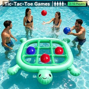 Juego de Piscina Inflable Tic Tac Toe en Oferta, Juguete Flotante Gigante para Piscina con 10 Pelotas, PVC Premium, para Fiestas de Verano al Aire Libre, en la Playa o el Lago - Product Image 3