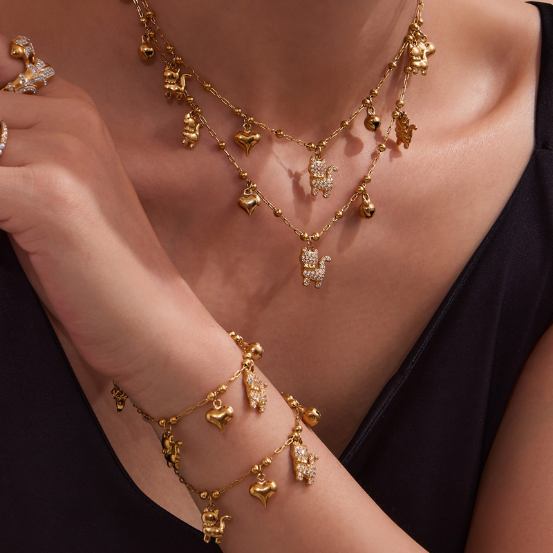 Chic Stacking Zircon Inlaid Chunky Choker