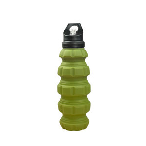 ขวดน้ำซิลิโคนแบบพับได้สำหรับออกกำลังกาย - พกพาสะดวก ปลอดสาร BPA เหมาะสำหรับกิจกรรมกลางแจ้ง - Product Image 3