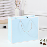 Sac cadeau en carton blanc simple et tendance, estampé à chaud, pour sacs à main et vêtements, emballage shopping rose