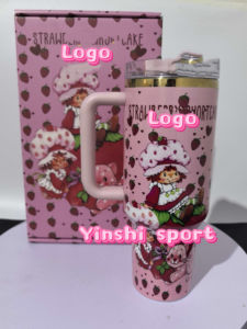 Fragola disegni 40 Oz tazza per auto qualsiasi cartone animato simpatico modello vinny acciaio inossidabile isolato 40 oz bicchiere di natale - Product Image 2