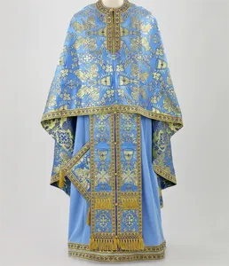 Vestimenta Eclesiástica de Diseño Personalizado de Alta Calidad, Vestimenta de Obispo, Túnica Eclesiástica - Product Image 2