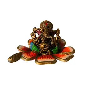 Factory wholesale lotus flower incense candle elephant god Lotus Colorful Ganesh From India