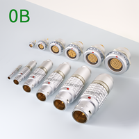 Connecteur Métallique Multipolaire Auto-Bloquant Push-Pull Série EGG 0B, Prise Droite Lemo Compatible, FGG, 2-12 Broches