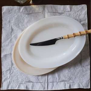 Venta al por mayor moderna de vidrio de ópalo blanco utensilios de cocina elegante diseño simple plato gran oferta de moda de producción a granel para uso diario - Product Image 4