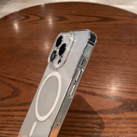 Coque transparente en PC nouvellement rigide 2025 pour iPhone 17 ,17promax, aimant le plus puissant, protection antichoc de qualité militaire, non jaunissant