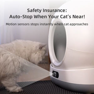 <span class=keywords><strong>Toilette</strong></span> pour chat intelligente à nettoyage automatique rapide, grande capacité, avec contrôle à distance par application et caméra - Product Image 6