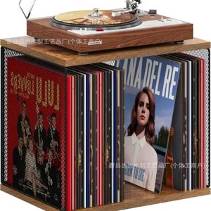 Estante para Discos de Vinilo Apilable Ironwood Cube, Caja de Almacenamiento Modular para CD, Vitrina Multiusos - Product Image 4
