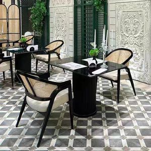 Muebles de restaurante de gama alta personalizados sillas de comedor de ratán francés adecuado para restaurantes, hoteles y cafeterías - Product Image 1
