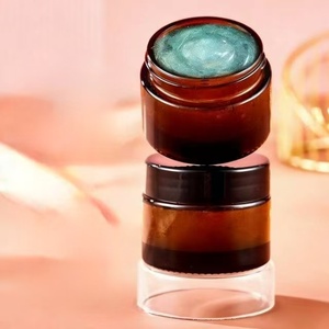 Envase Redondo de Vidrio Negro para Crema Facial Humectante, Blanqueadora y Nutritiva a Prueba de Luz - Product Image 5