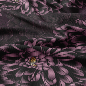 ผ้าถักลายริบเนื้อผ้ายืด 4 ทิศทาง โพลีเอสเตอร์ผสมสแปนเด็กซ์ ไม่ขัดผิว ลายดอกไม้ พิมพ์ลายตามสั่ง สำหรับชุดเดรส ผลิตภัณฑ์ใหม่ปี 2026 - Product Image 6