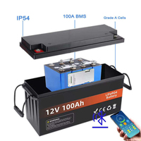Ukraina Polandia Rumania EU Stok 12V 24V 36V 48V 100Ah 200Ah 300Ah 400Ah Baterai Lithium Iron Solar Deep Cycle LifePo4
