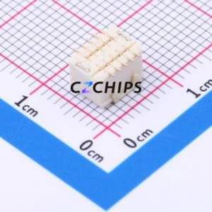 HC-SHD-2*5PLT-G-04 Wire-to-Board Pin Header SMD,P=1mm Connector 2x5P 1mm Vertical Mount SHD - Product Image 2