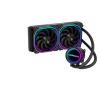 Refroidisseur de processeur de jeu LOVINGCOOL, solution AIO, 3 broches, RGB automatique, sans pilote, éclairage ARGB, roulement à billes, Abyss multicouche infini